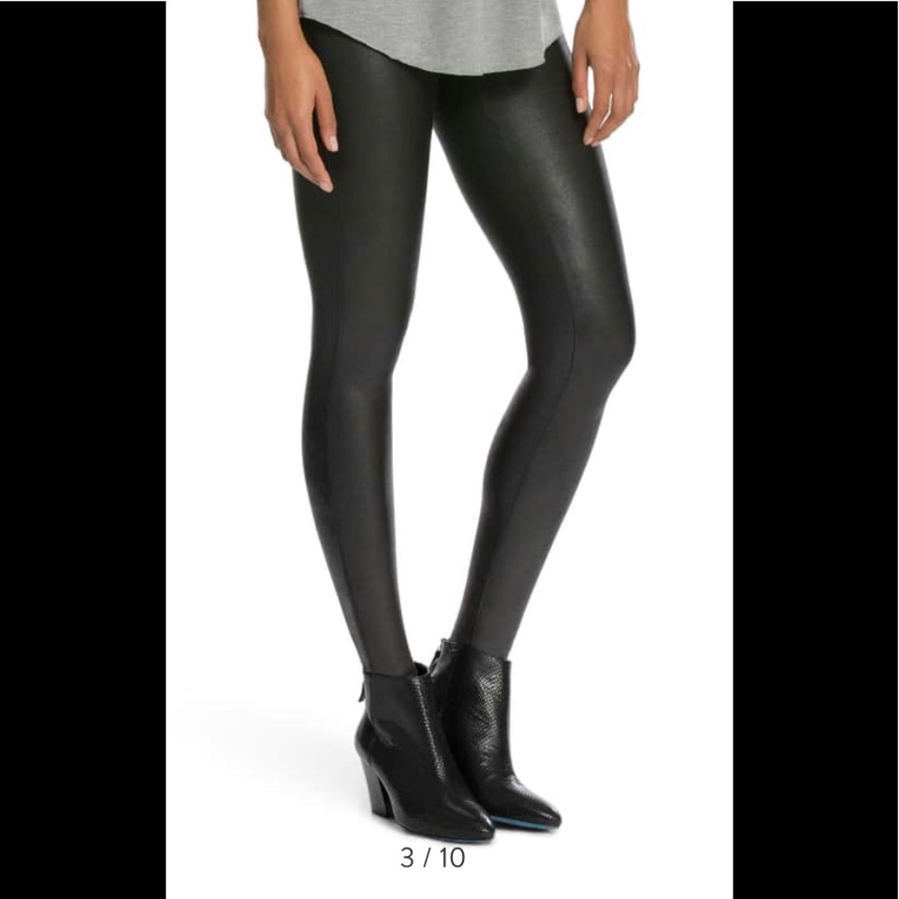 NWT spanx faux leather leggings